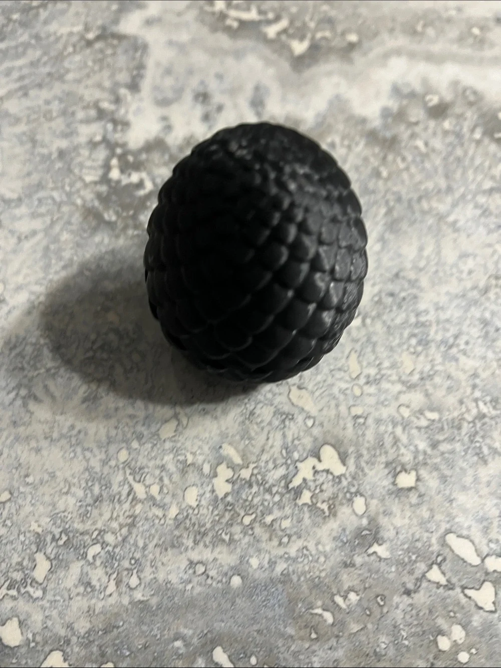 Textured Black Decorative Ball Accent